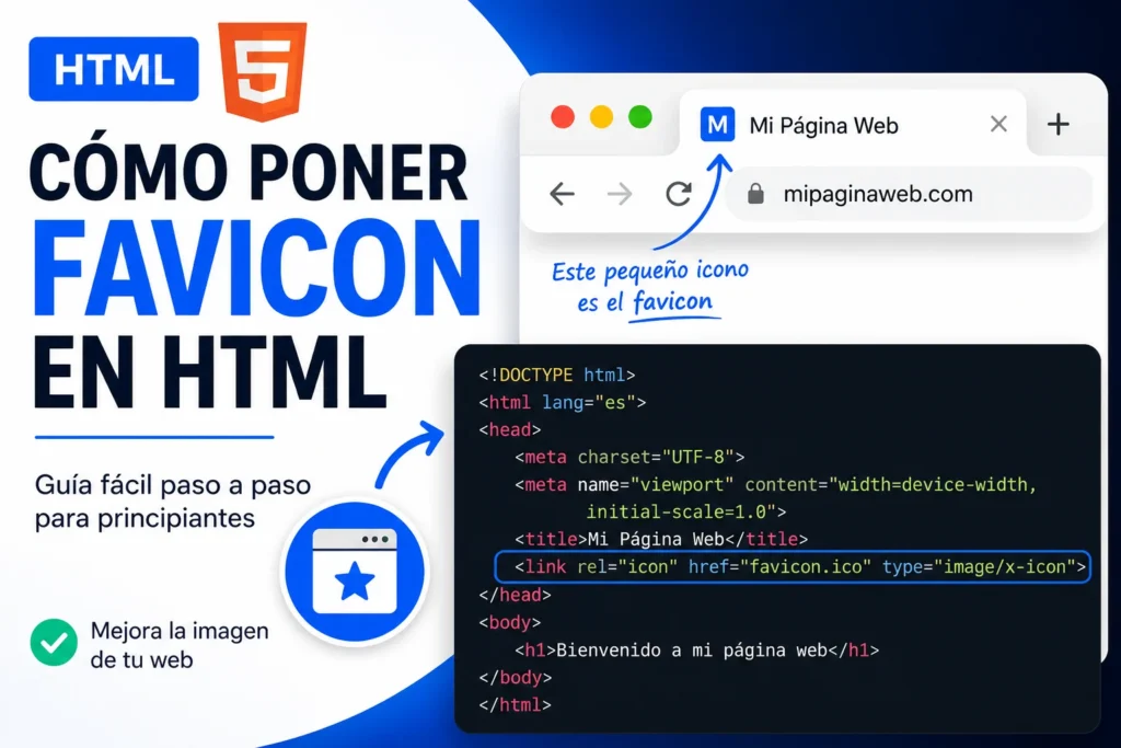 Cómo poner un favicon en HTML