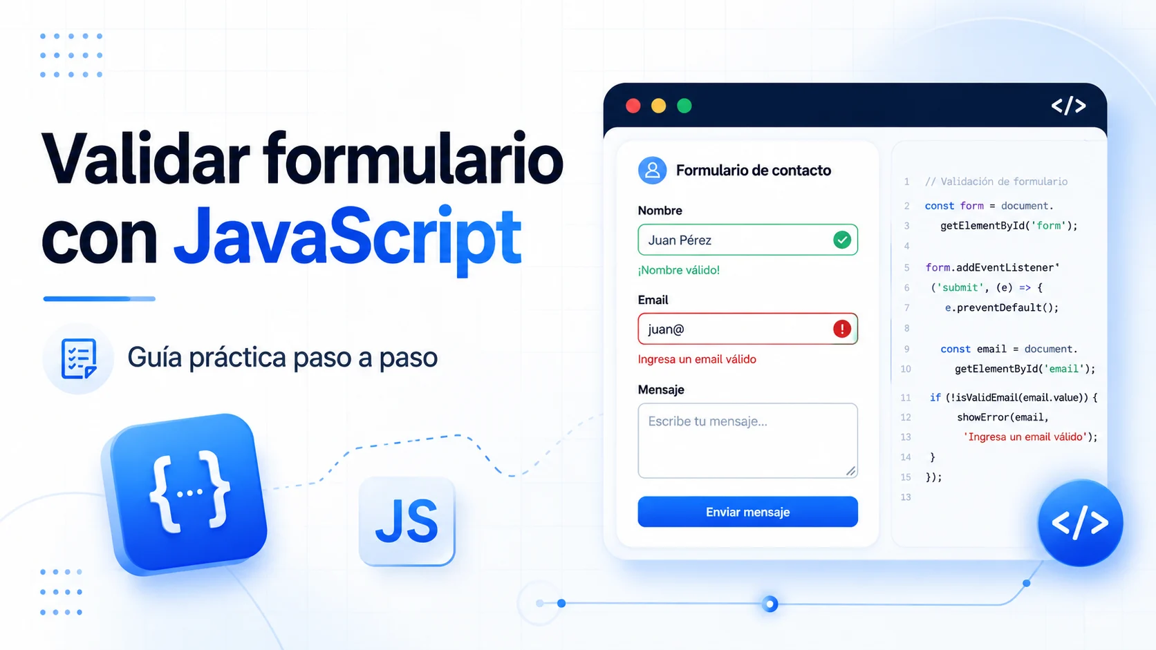 Cómo validar un formulario con JavaScript